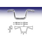 FEHLING APE HANGER 1 tuuma matala, kromi