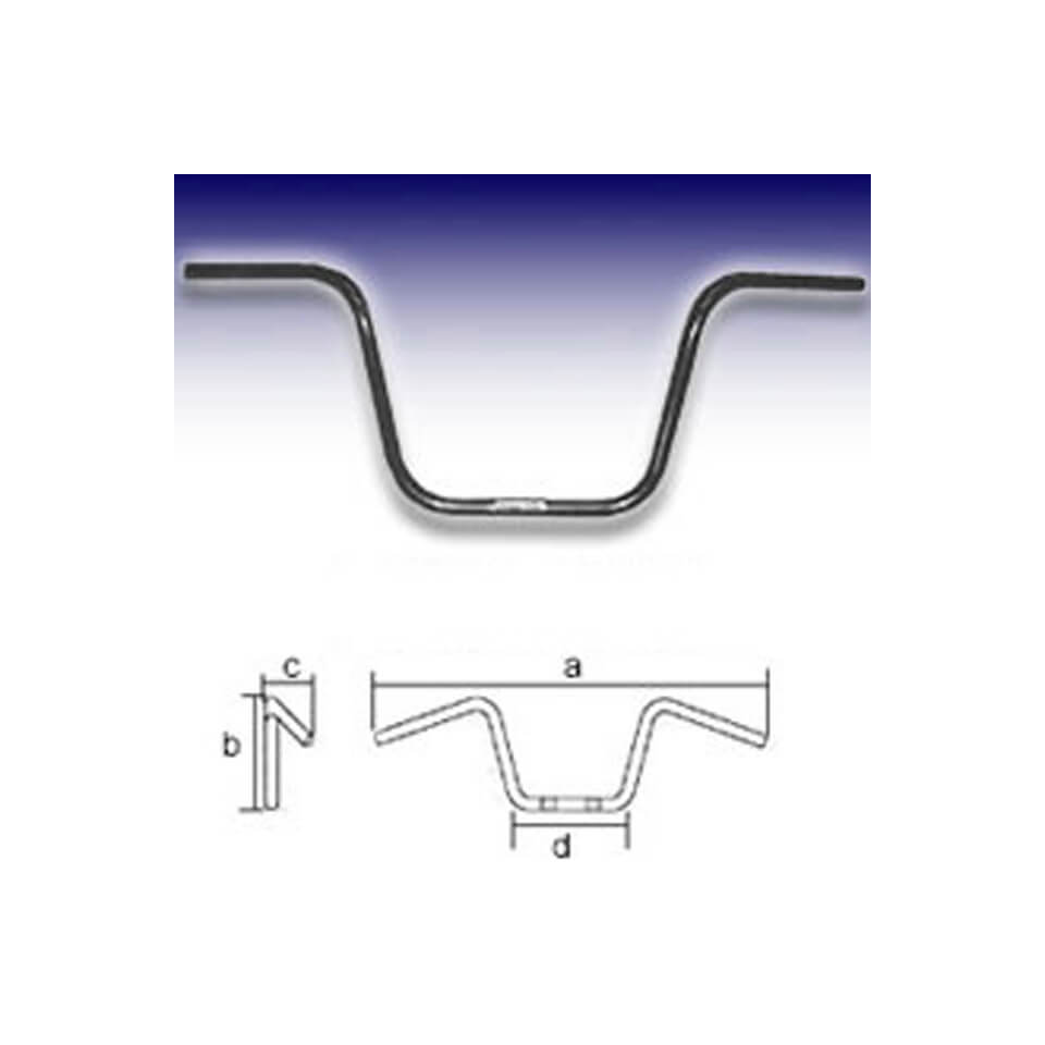 FEHLING Handlebar APE Hanger Low 1 inch, H27, black, black