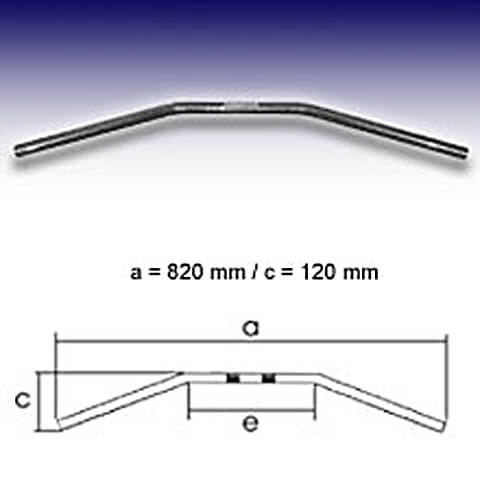 FEHLING Handlebar Drag Bar Medium, 1 inch, black, black