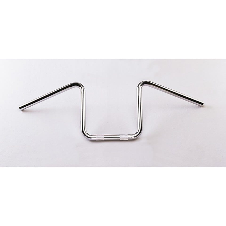 FEHLING Z-bar, plié, 7/8 pouces, 75cm, chrome, argent