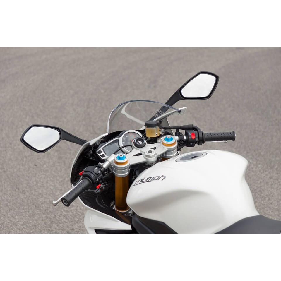 LSL Handlebar riser, Speed Match Kit, Triumph Daytona 675 R, 13 -, silver, silver