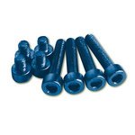 Tornillos de aluminio conjunto azul M5 anodizado