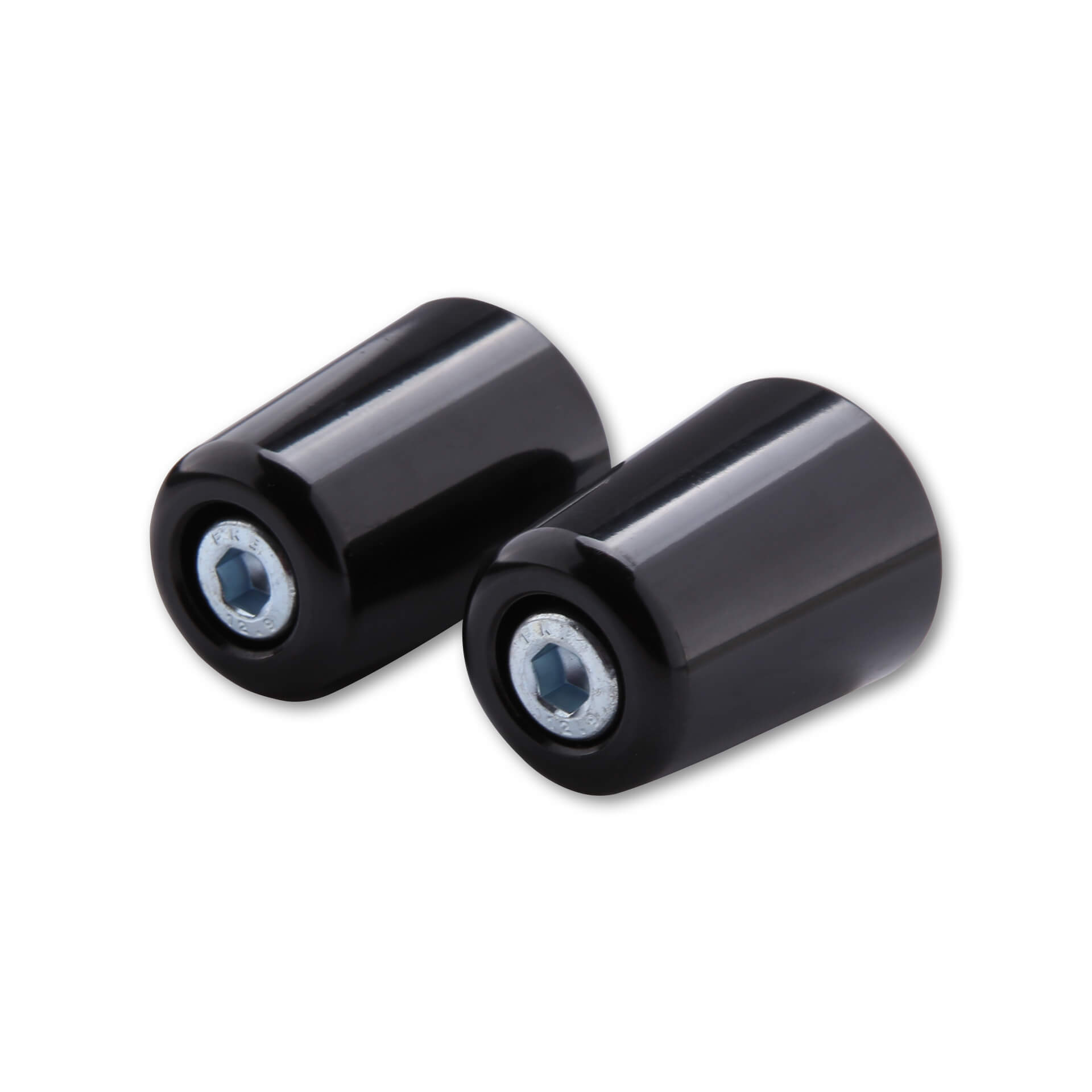 SHIN YO Bar End Weights for various Kawasaki original handlebars, black, black