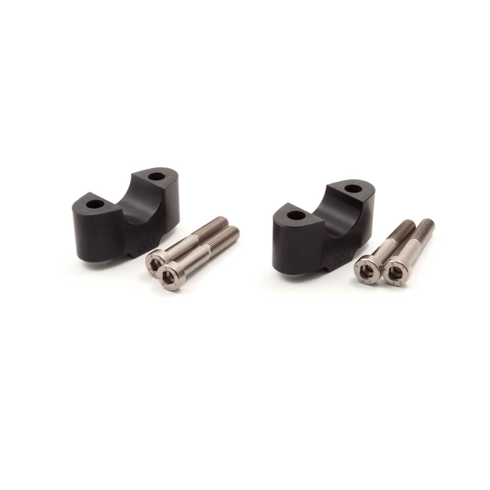 LSL RiseUp-Bock Set, HARLEY-DAVIDSON, TRIUMPH, 25mm, Ø1 inch, black, black