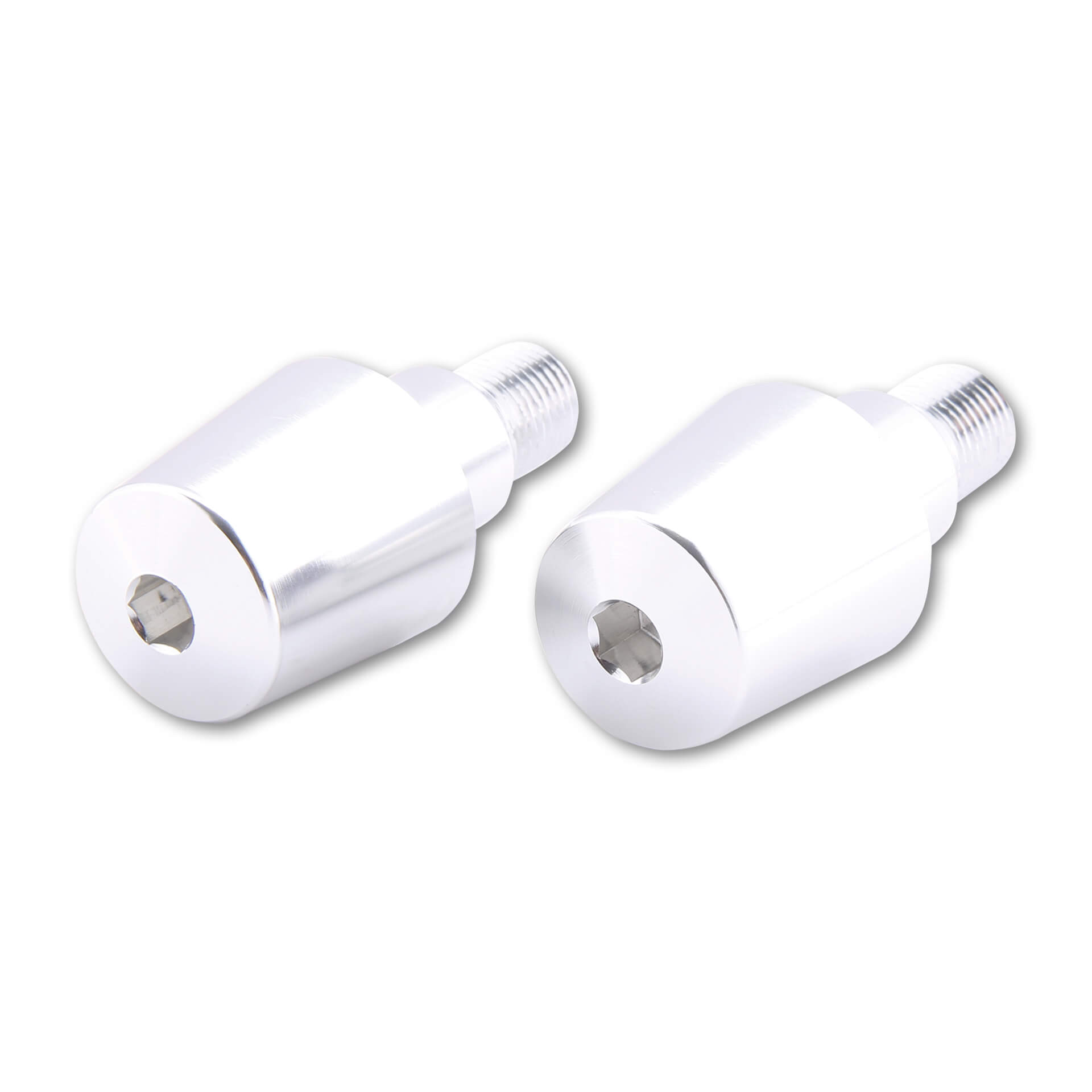 Poids d’extrémité de guidon SHIN YO pour divers guidons d’origine YAMAHA, argent