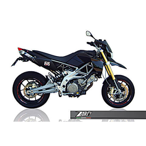 扎尔德后消音器 PENTA APRILIA 多索杜罗， 阿卢黑色
