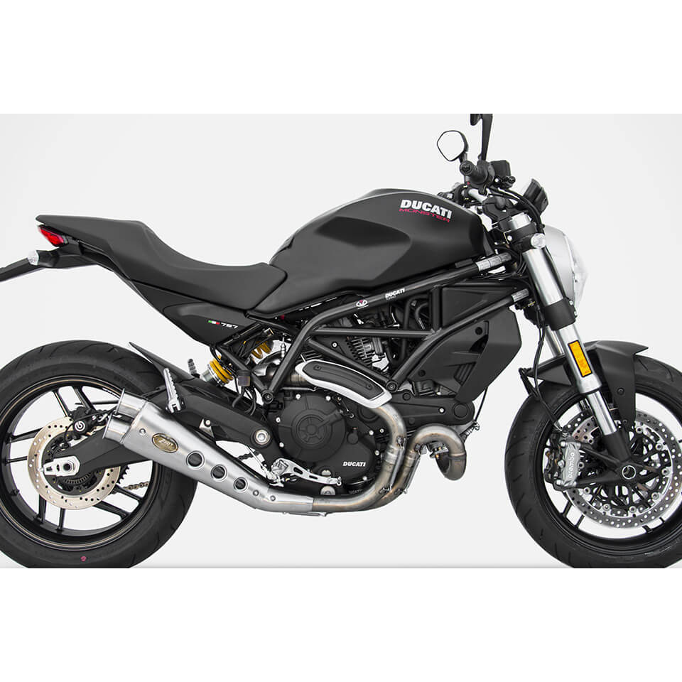 ZARD Rear silencer stainless steel, Special Edition, DUCATI Monster 797 17-20 (Euro4)