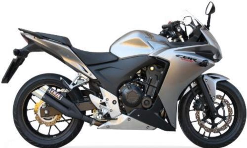 IXIL Rear silencer Hyperlow black XL, CBR 500 R 13-15, CB 500 F 13-15, CB 500 X 13-16, black