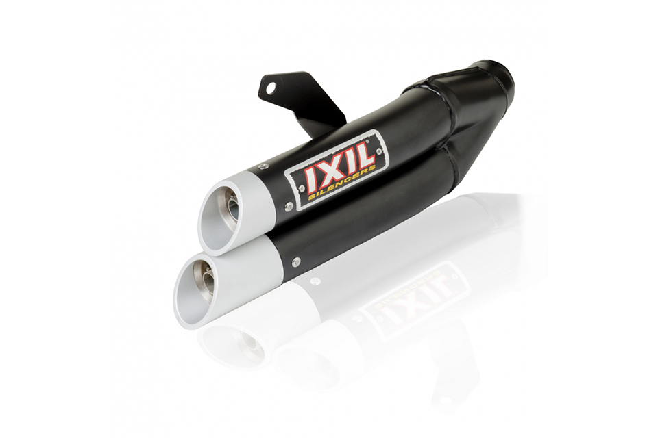 IXIL Hyperlow black XL stainless steel muffler for Honda CBR 500 R / CB 500 F, 19- (PC62,PC63) (Euro4+Euro5), black