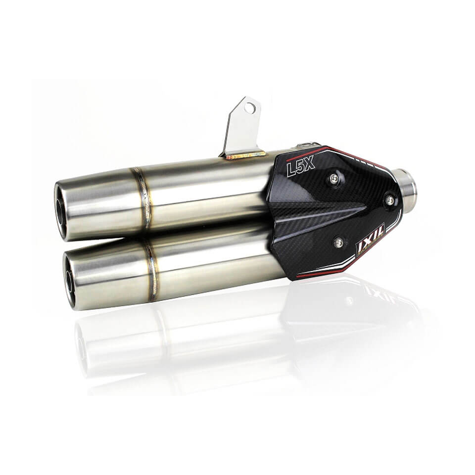 IXIL L5X-Hyperlow complete system Kymco AK 550, Dualexit, with cat., E-examined, (Euro4), silver, silver