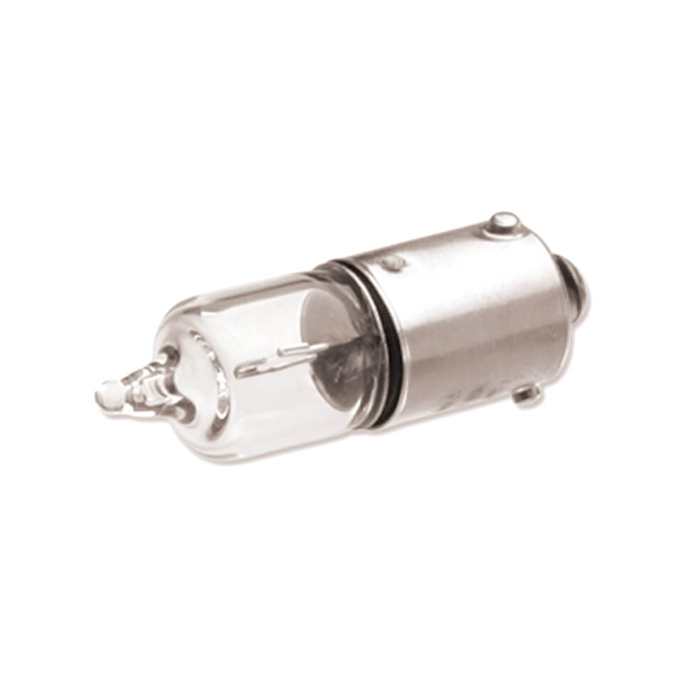 Halogen lampH6W with E-test 12V 6W BAX9S short, white, white