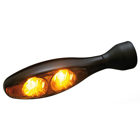 Kellermann Turn signal Micro 1000 ,Dark, LED, black, tinted glass for Men, black for Men