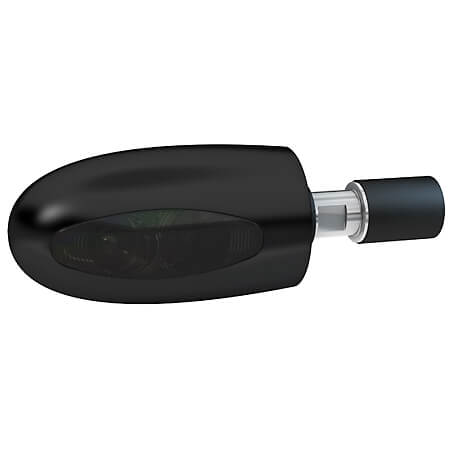 Kellermann Lenkerendenblinker BL 1000 Dark, LED, getöntes Glas, schwarz für Männer, schwarz