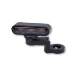 HighSIDER LED señal de giro con espejo CNC de montaje TIPO 2, negro