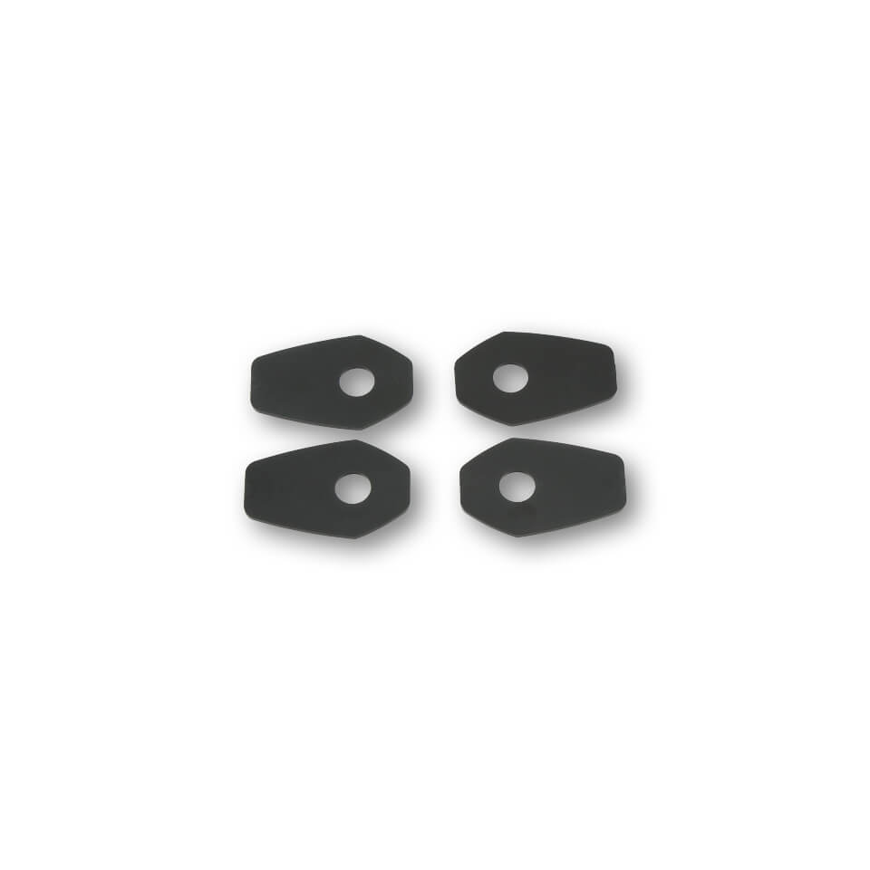 SHIN YO Mounting plates INDY SPACER for various KAWASAKI, YAMAHA,SUZUKI, Set, black, black