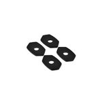 HIGHSIDER Montageplatten INDY SPACER Alu schwarz, für div. KAWASAKI