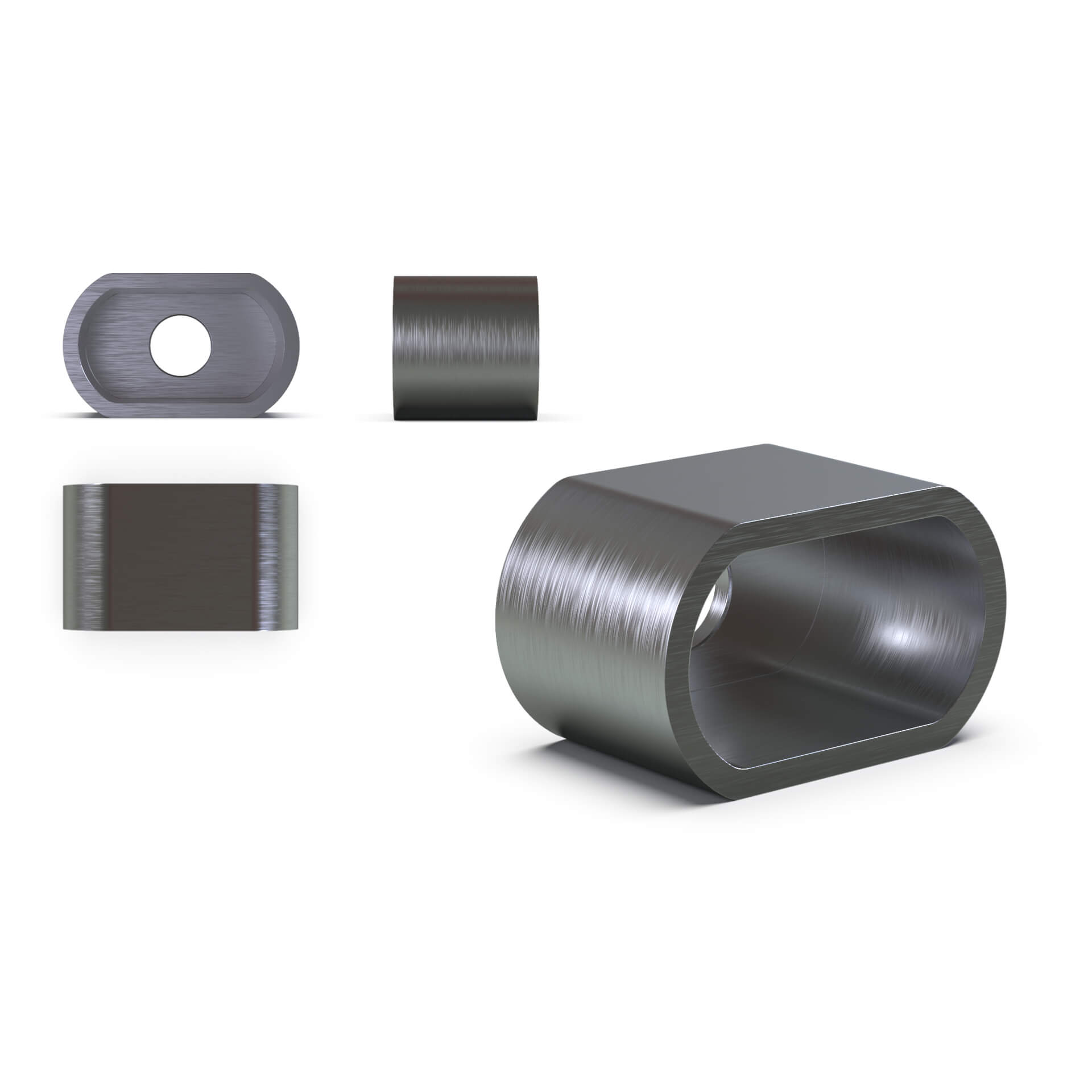 HIGHSIDER CNC welding housing for MODUL 2, silver, silver