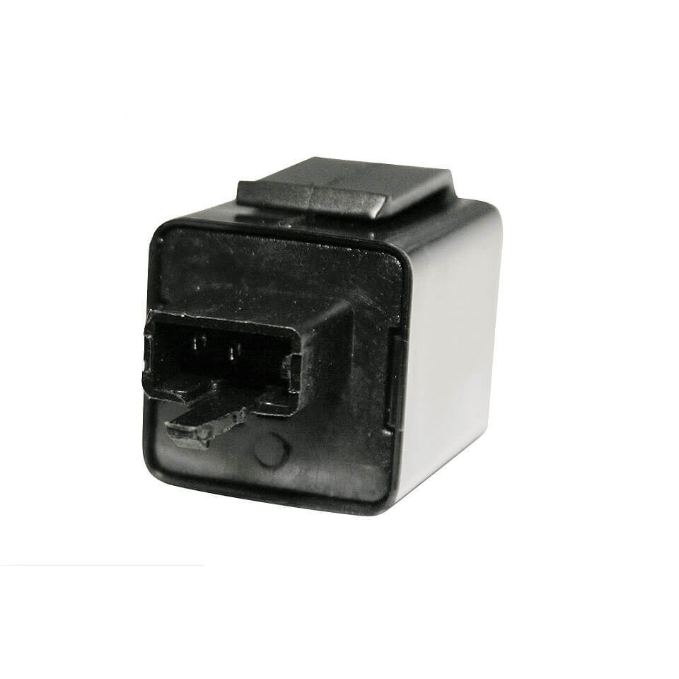 Flasher relay, electronic 12 V, narrow 3-way plug with 2 pins