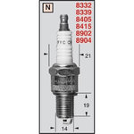 CHAMPION Spark plug N6YC OEO87/T10