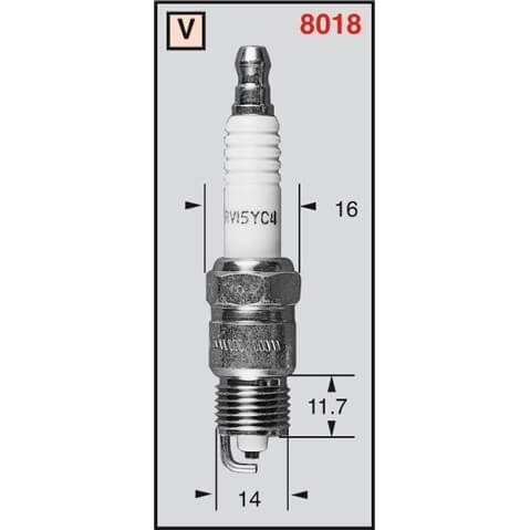 CHAMPION Spark plug POWERSPORT 8018/CCH80181