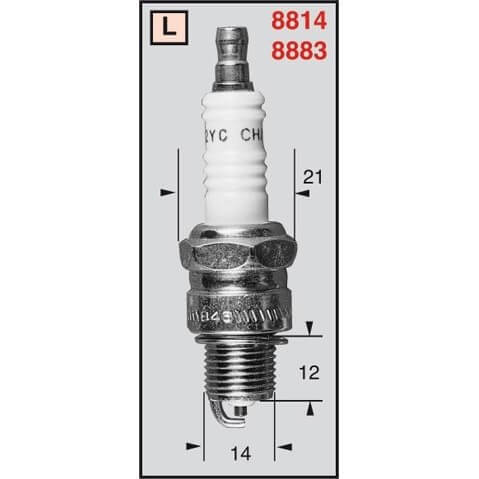 CHAMPION Spark plug L82YC/OEO38