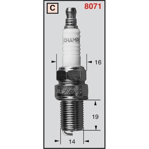 CHAMPION Spark plug RC7YCC OE014