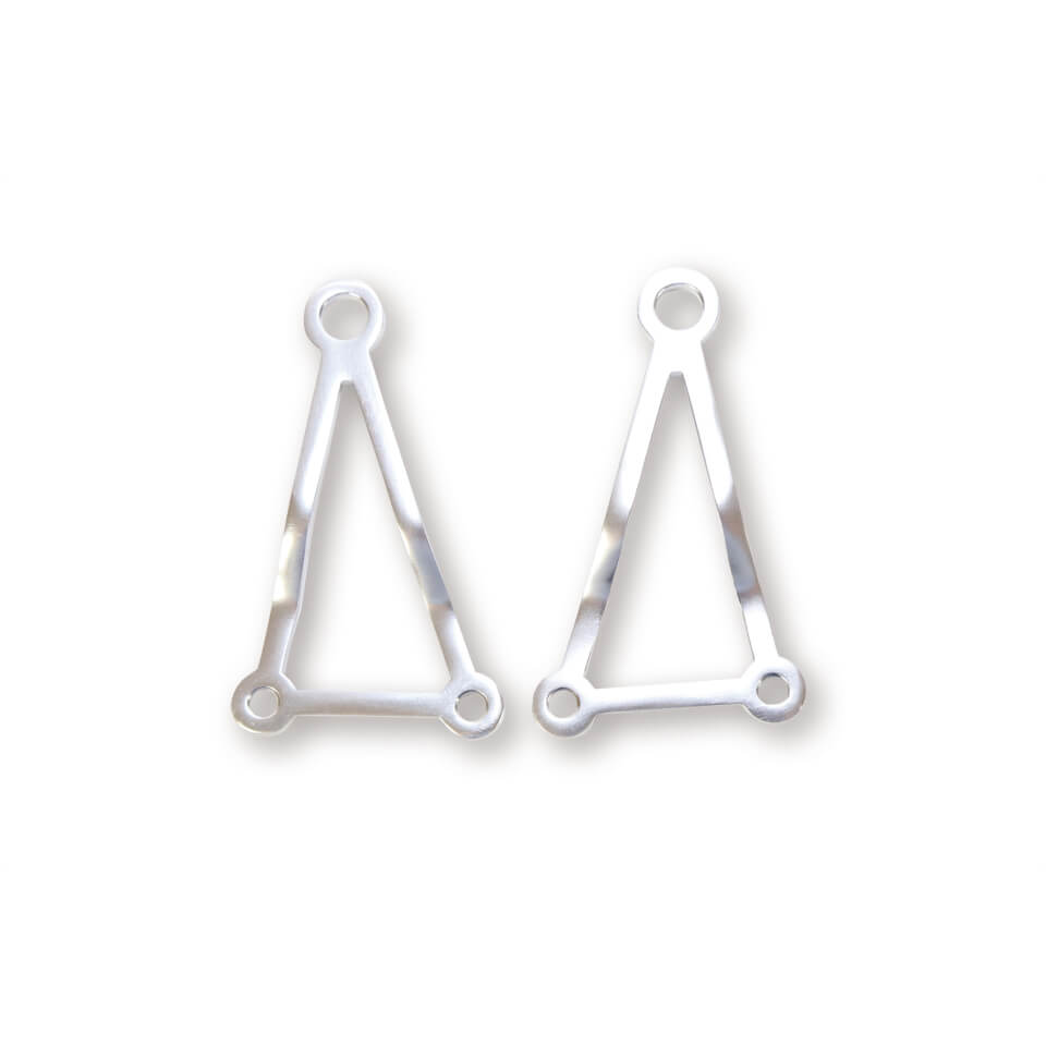 SHIN YO Aluminium lamp holder, filigree, polished, silver, silver