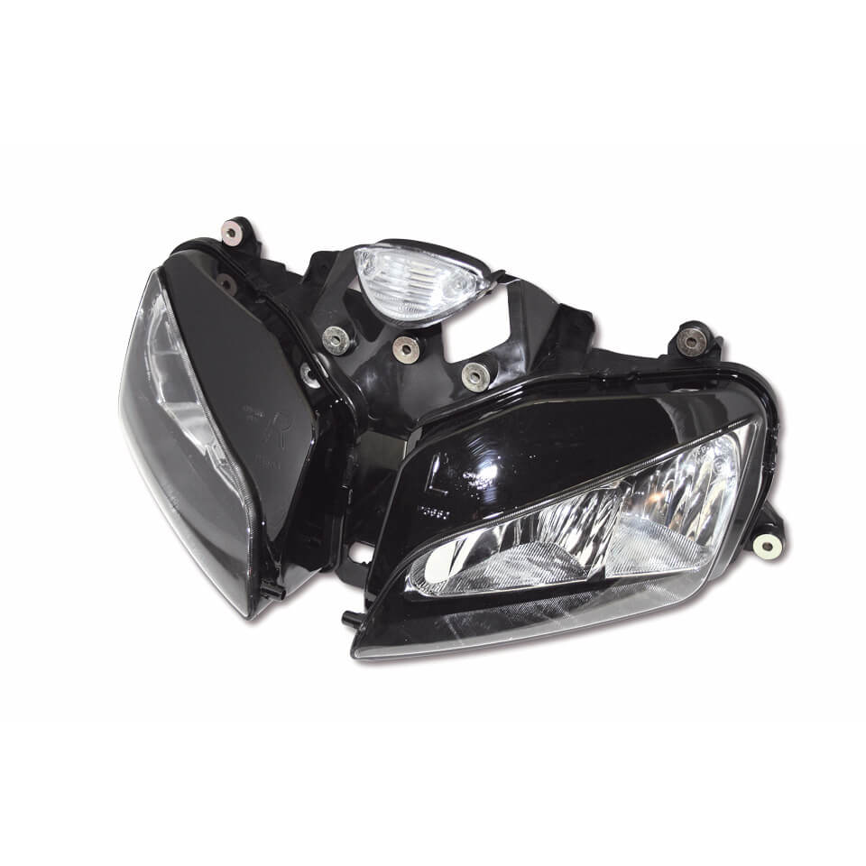 SHIN YO Replacement headlight, HONDA CBR 600 RR, 2003-2006, E-marked, black, black
