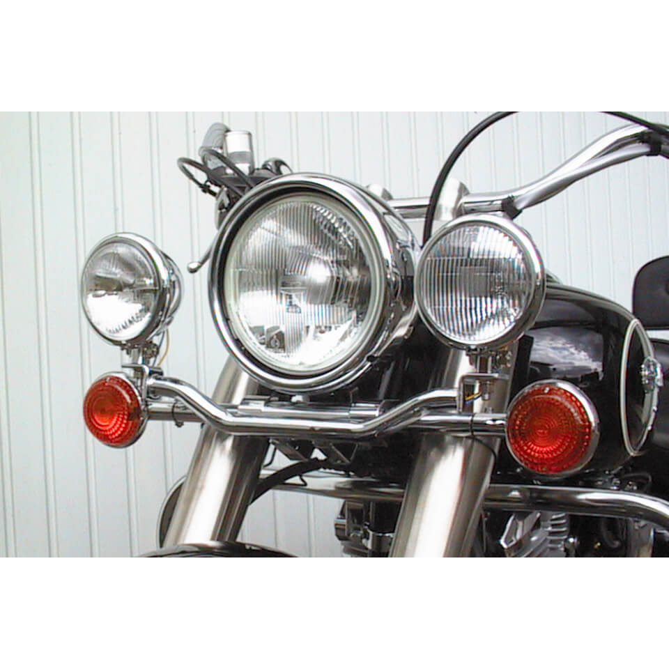 FEHLING Lamp holder for additional headlights YAMAHA XV 1600 Wild Star, silver, silver