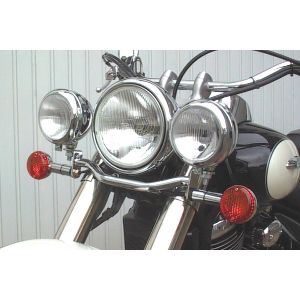 FEHLING Lamp holder for additional headlights SUZUKI VL 800 LC Volusia, silver, silver