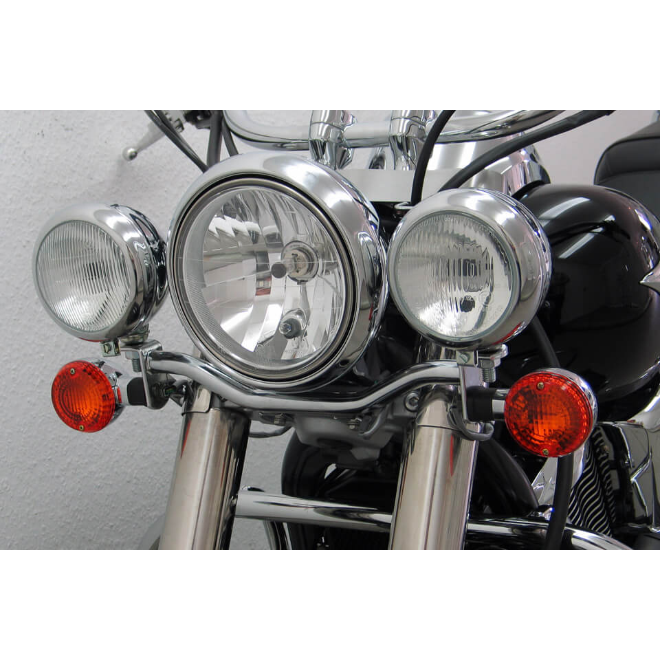 Porte-lampe FEHLING pour phares auxiliaires KAWASAKI VN 900 Classic 06-, argent