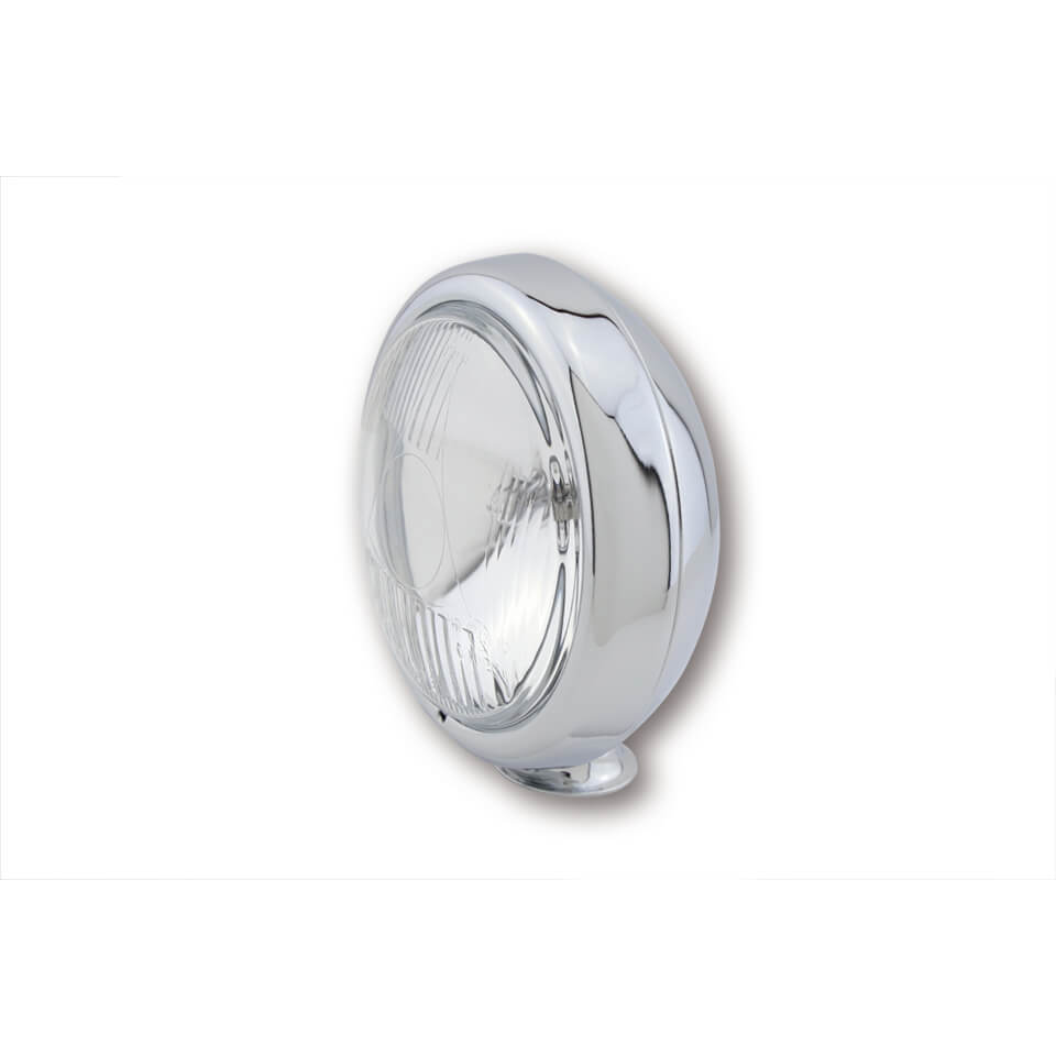 SHIN YO 4 1/2 inch driving lamp, flat housing, chrome plated