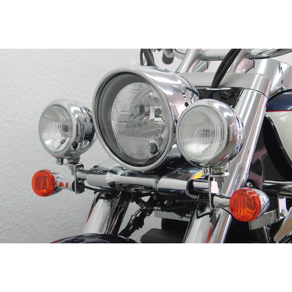 FEHLING Lamp holder for auxiliary headlights SUZUKI C 1800 R Intruder 08-, silver, silver
