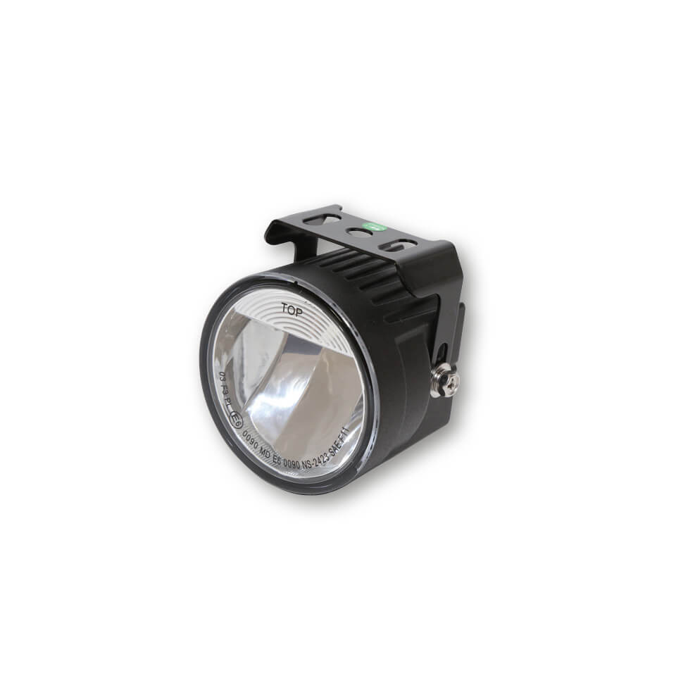 HIGHSIDER LED fog light, round, black,, black
