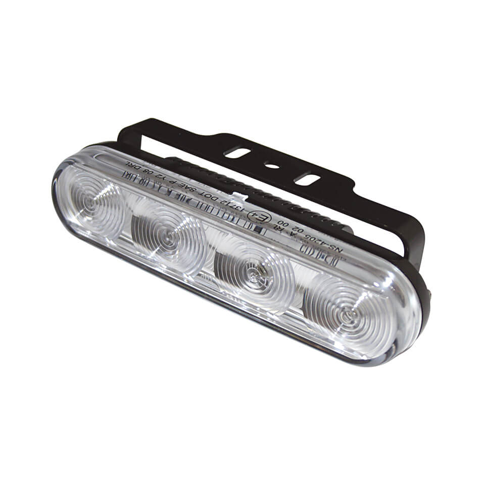 HIGHSIDER LED daytime running light with parking light function, black, black