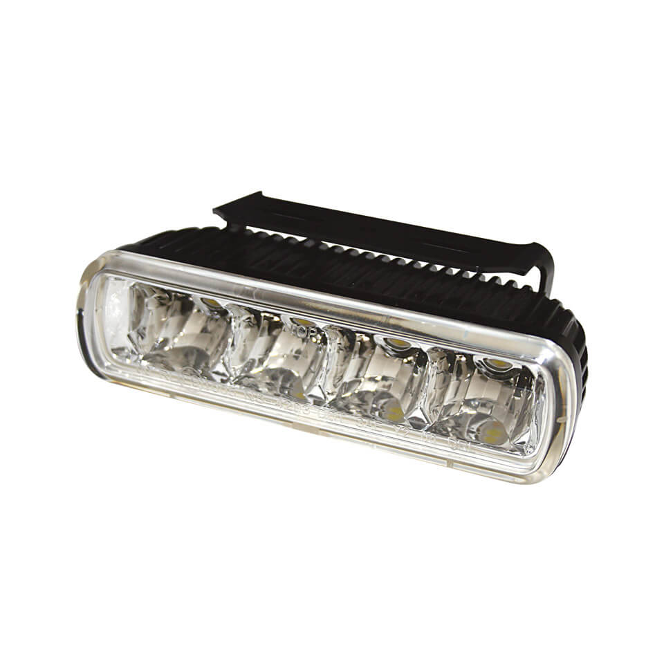 HIGHSIDER LED daytime running light Aluminium Housing, black, black