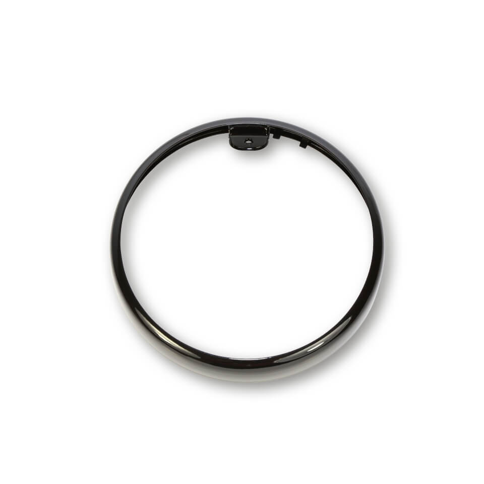 SHIN YO Lamp ring for 7 inch headlight RENO, black glossy, black