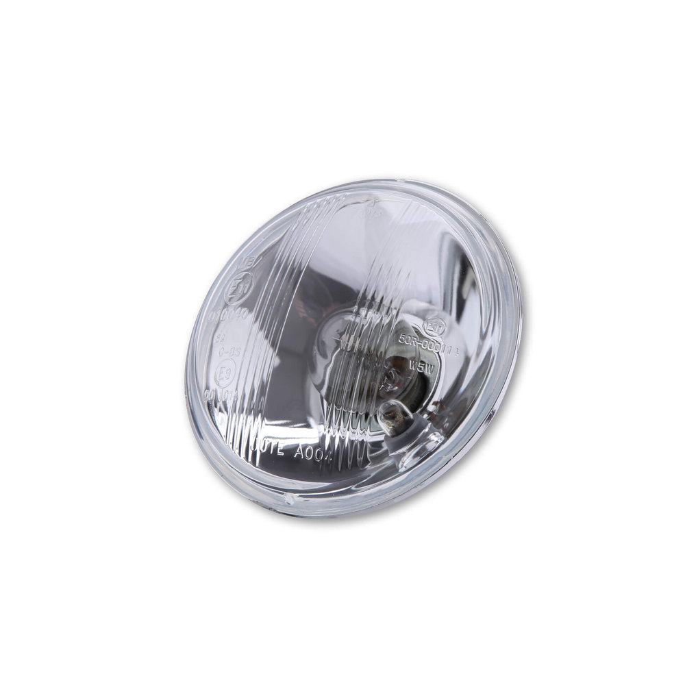 Shin YO Headlight insira 4 1/2 polegada, vidro em relevo, com lâmpada Bilux e luz de estacionamento