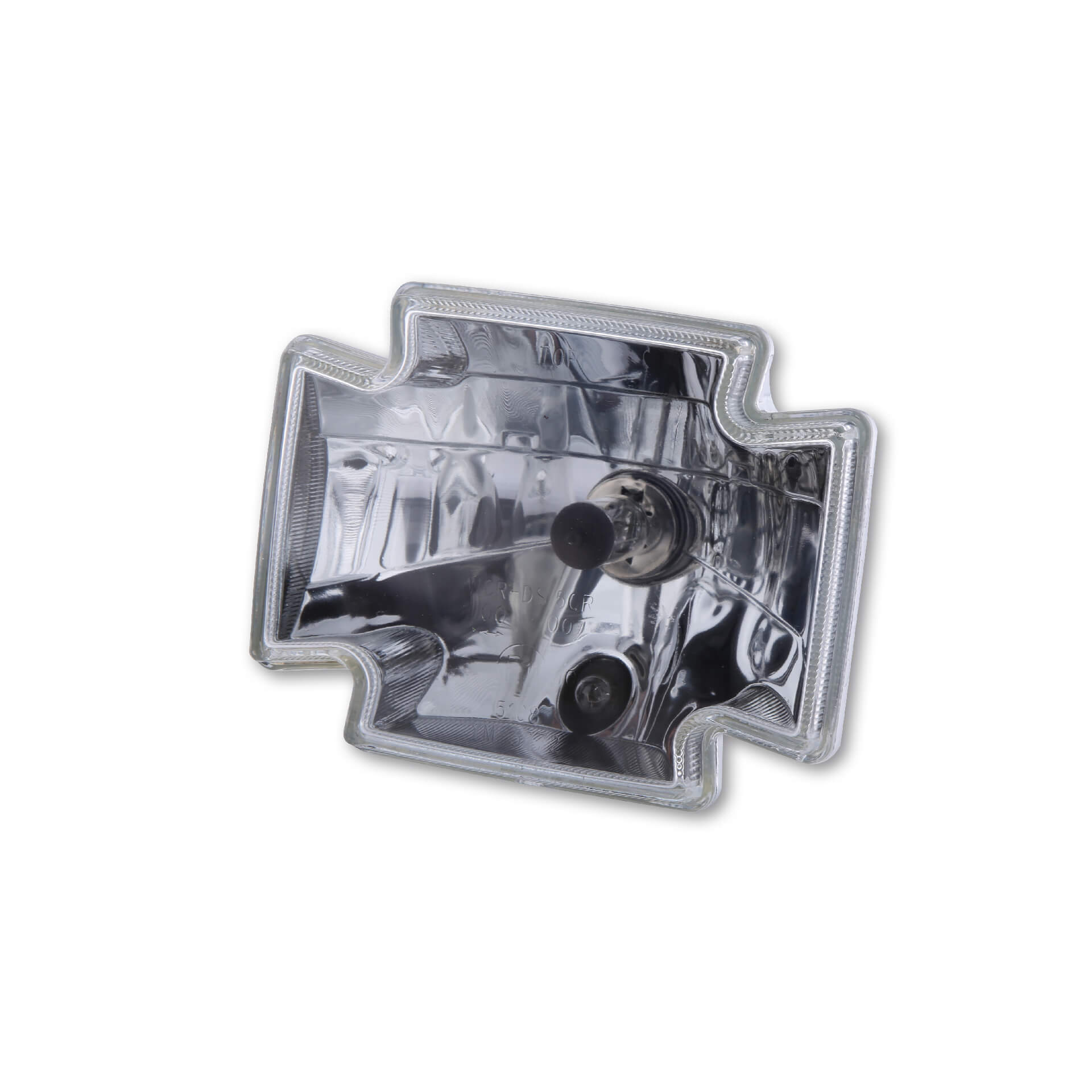 HIGHSIDER H4 Insert GOTHIC, clear glass, 12V 60/55W, with parking light, E tested.