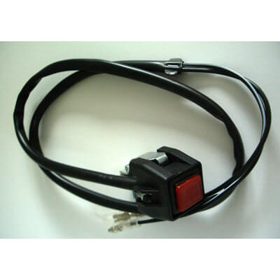 Interruptor cuadrado (botón de tipo) para parada del motor, bocina