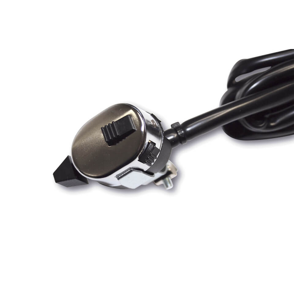 Uni handlebar switch, small, stainless steel cover