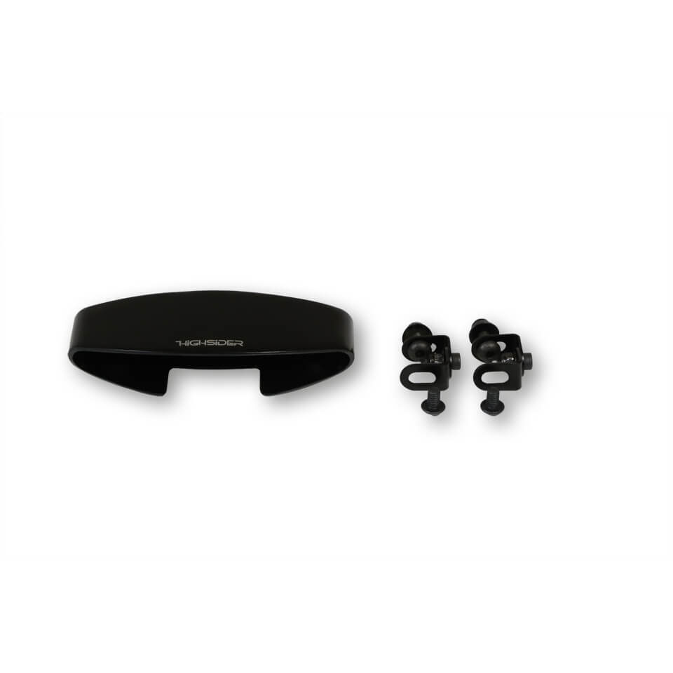 HIGHSIDER LITTLE NUMBER1 Metal housing for LED tail light, black, black