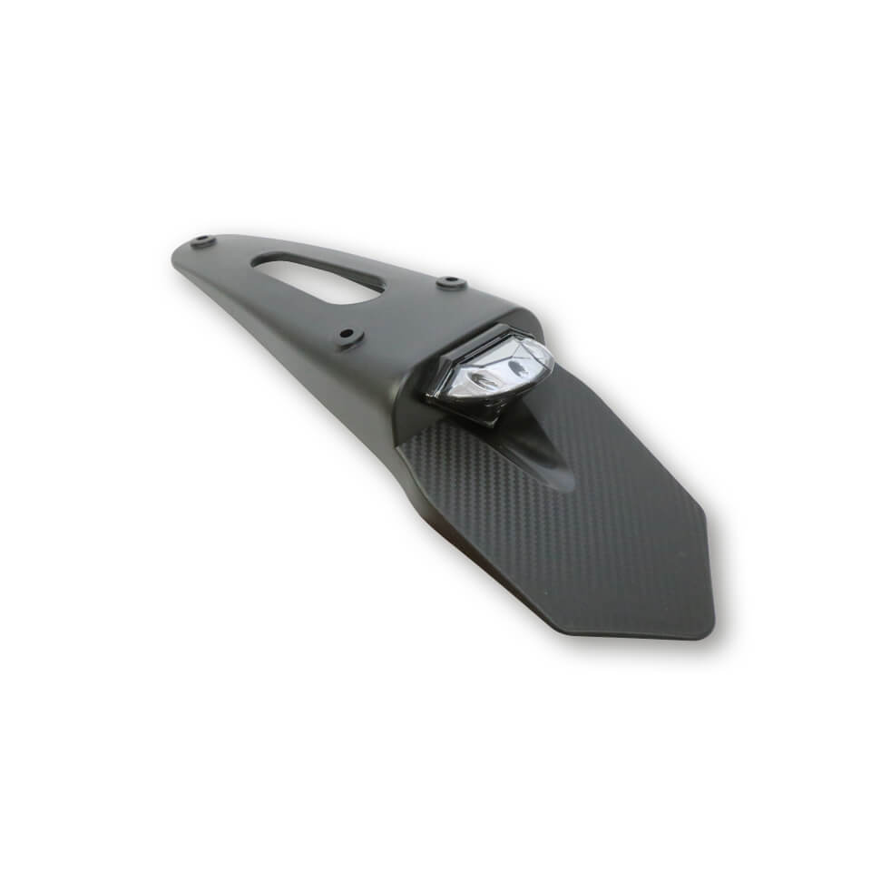 SHIN YO LED taillight, tinted glass with universal rear plastic, black, black