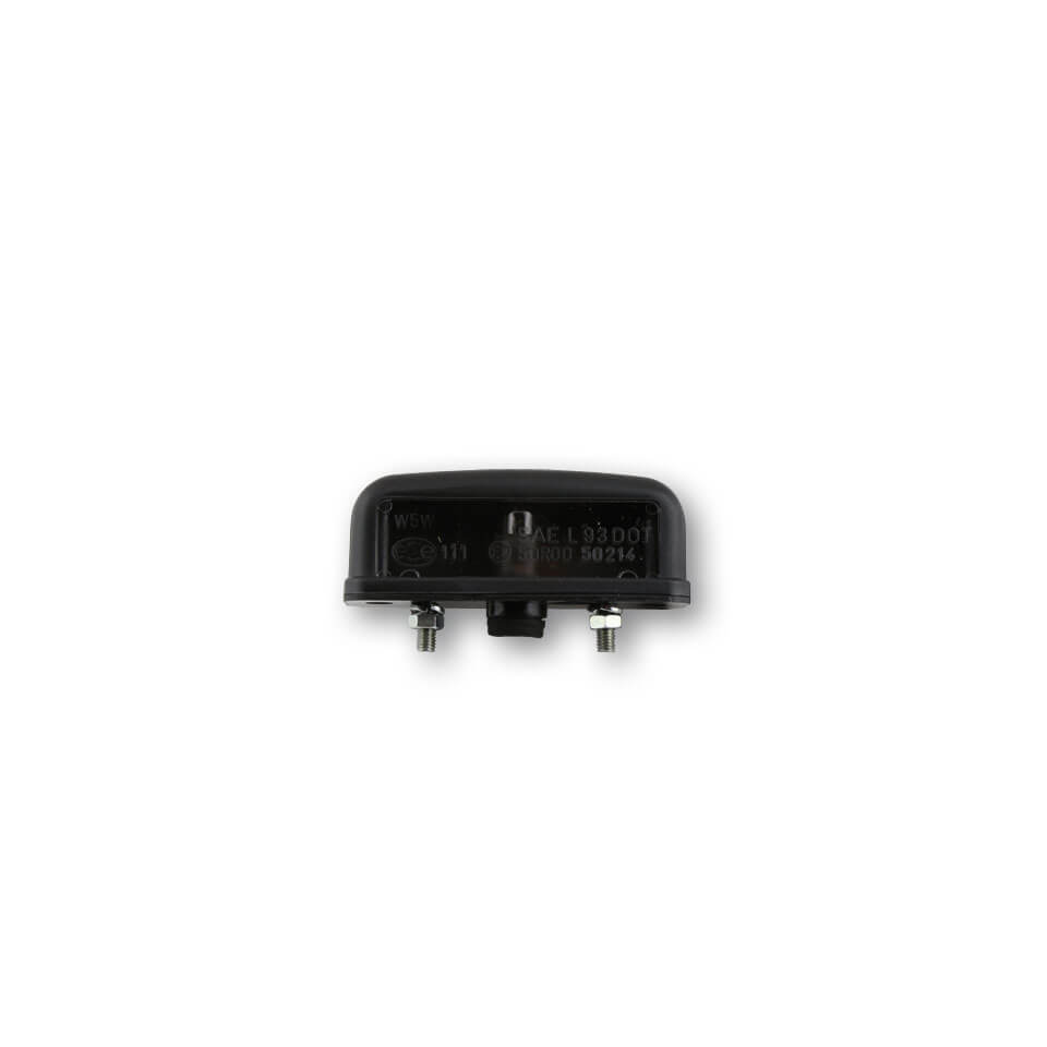 License plate light, black, E-gepr., black