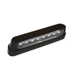 Luz da placa shin YO LED, ABS preto, longo