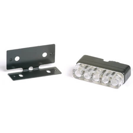 SHIN YO MINI LED license plate lighting, black, black