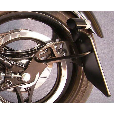 Genscher Holder for side license plate mounting HD V-Rod, -04, ABE, black, black