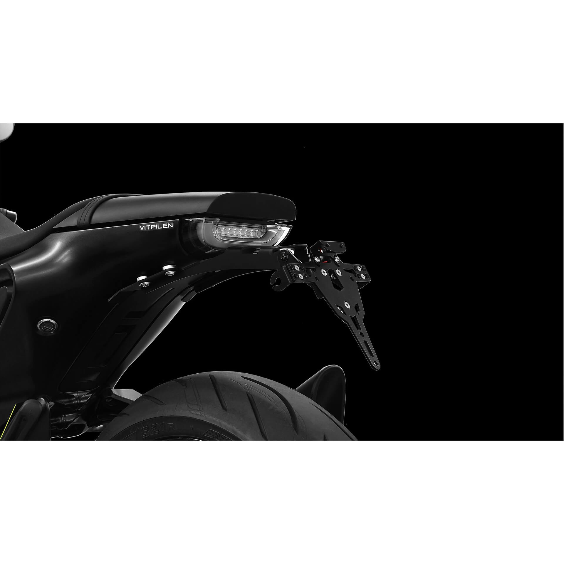 ZIEGER-Pro License plate holder HUSQVARNA 701 Vitpilen, 18-20, black, black