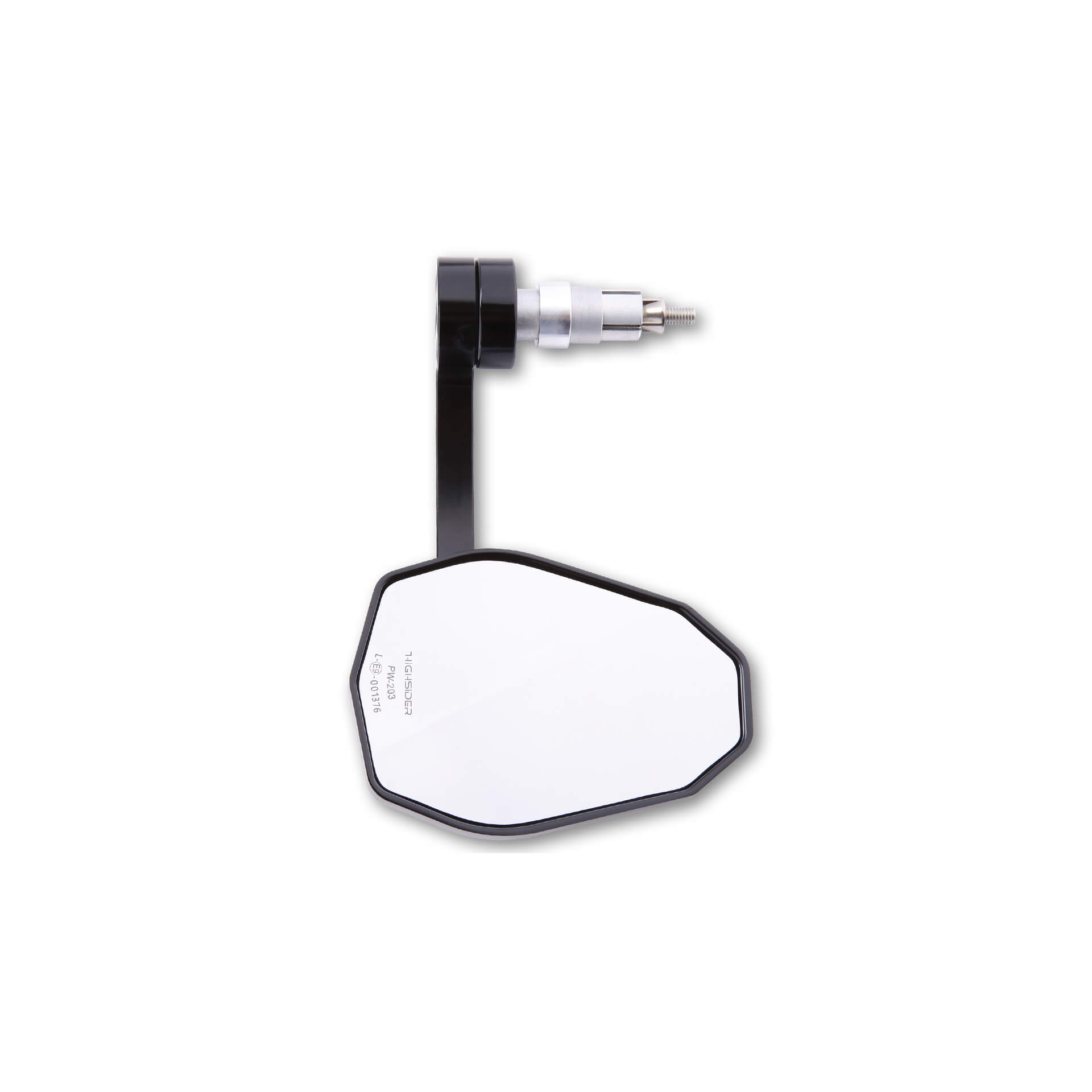 Highsider Unisex Black Victory Evo Handlebar End Mirror,