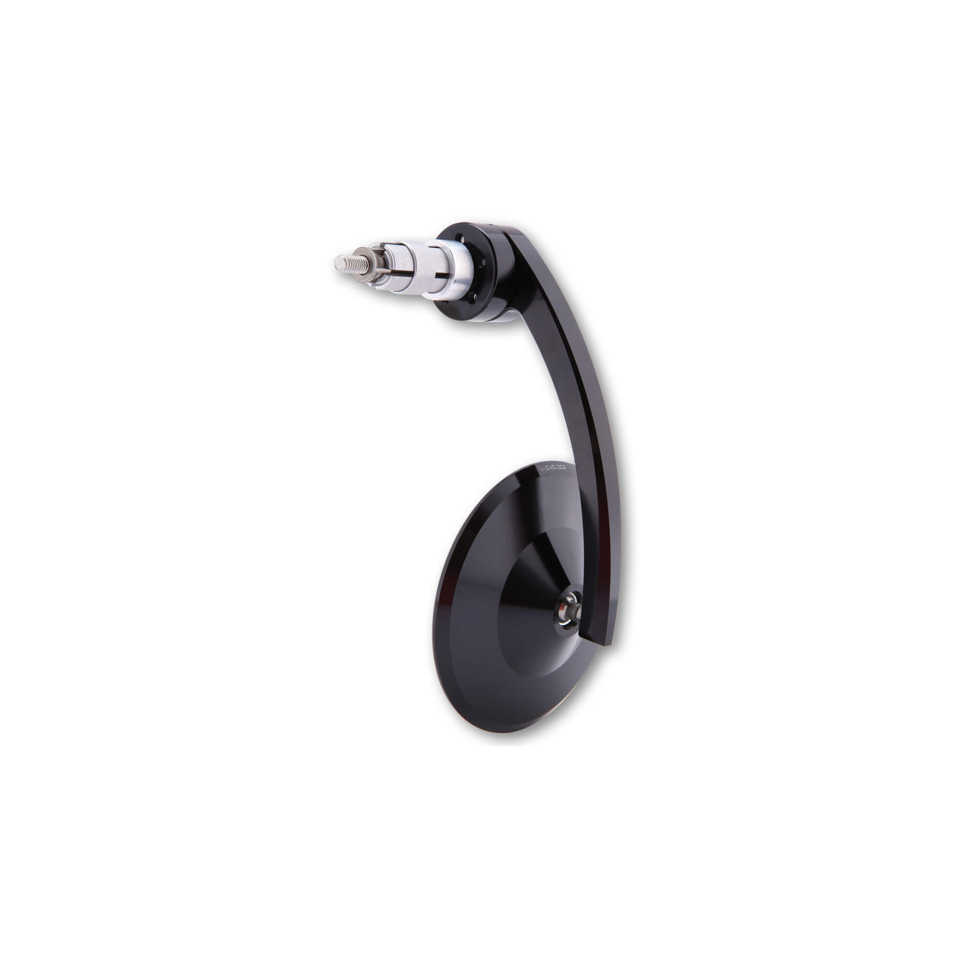 HIGHSIDER MONTANA EVO handlebar end mirror, black, black